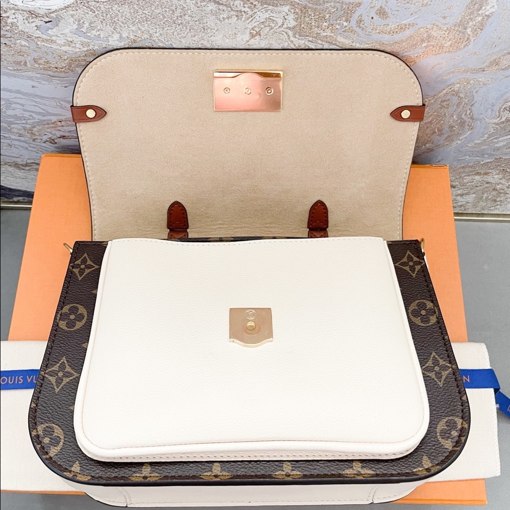 Louis Vuitton Monogram Vaugirard Creme Shoulder Strap Crossbody Bag - Picture 8 of 15